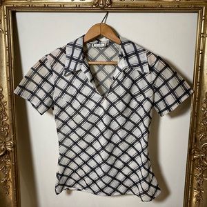 Vintage summer collard shirt